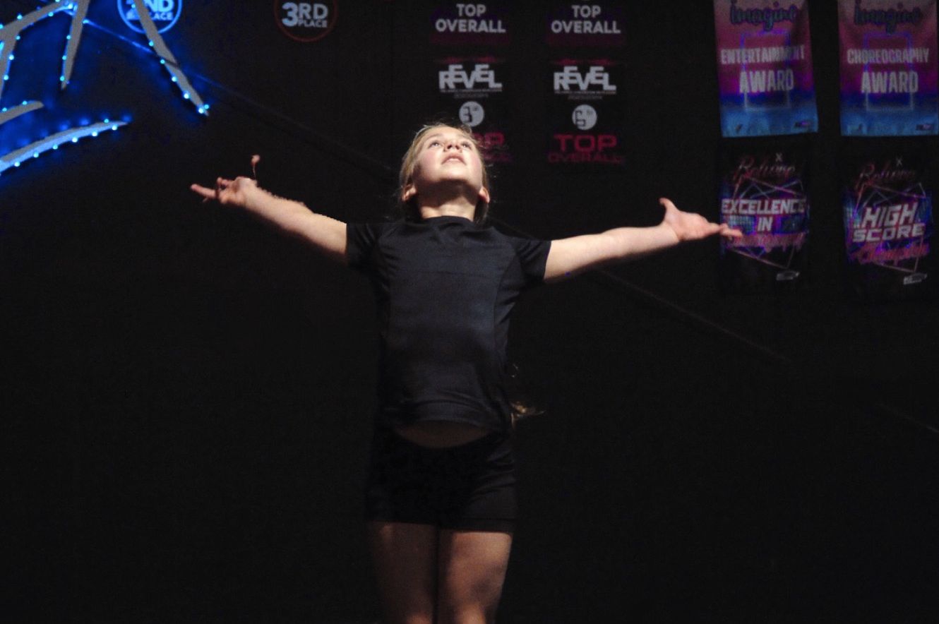 Competition dancer in combinations class